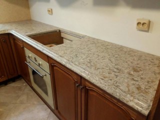 фигурная кромка на кварце Smartquartz Giallo