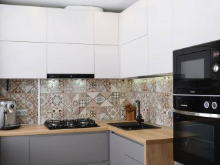 Кухня с интегрированными ручками