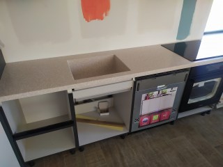 столешница с интегрированной мойкой Opaly MD304 Grand Canyon